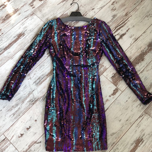 Dress the Population Dresses & Skirts - Dress the Population, multi colored sequin dress